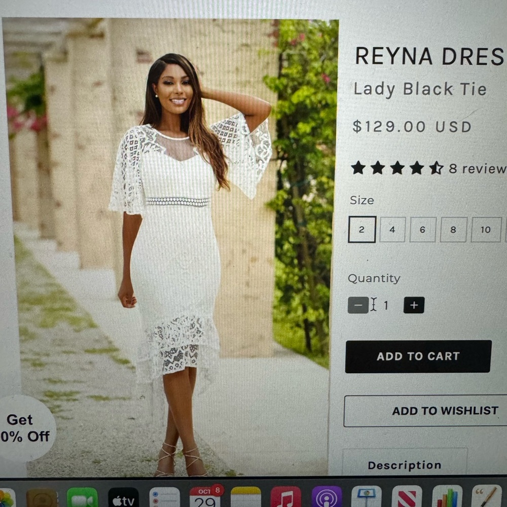 Two Sisters the Label Reyna dress size US 4 AUS 8 EUC Size Small